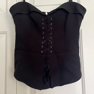 Corset black top